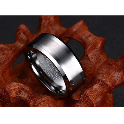 Classical Tungsten Carbide Ring for Men – Durable, Rust-Free Wedding Jewelry