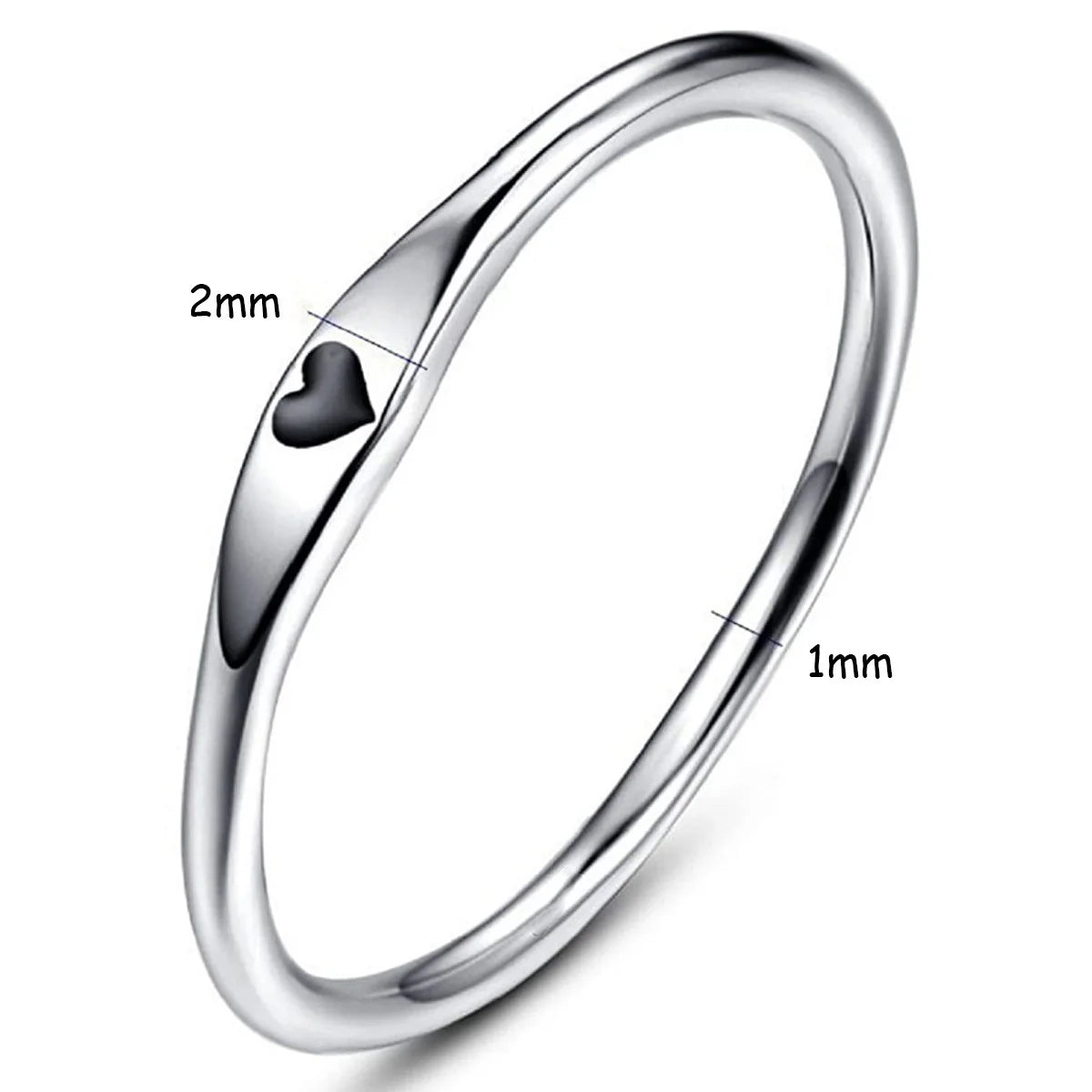 925 Sterling Silver Carved Heart Wedding Band – A Perfect Valentine's Day Gift